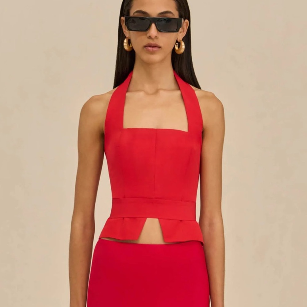 Cult Gaia Anita Too Red Size 10 - Picture 1 of 9